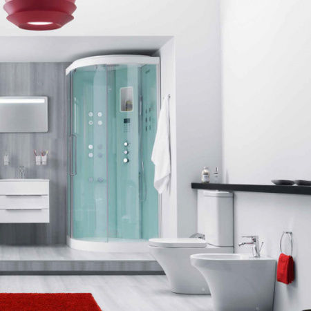 Гидромассажная кабина с паром Am.Pm Inspire W5AC-806-095 95x95 фото