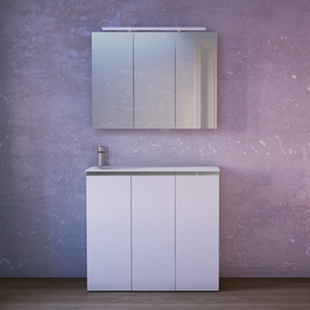 Зеркало-шкаф Raval Great Gre.03.100/W фото