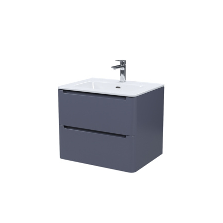 Тумба с раковиной Iddis Edifice EDI60D0i95K 60 см, темно-серая фото