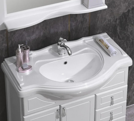 Мебель для ванной Opadiris Клио 85 белая матовая фото