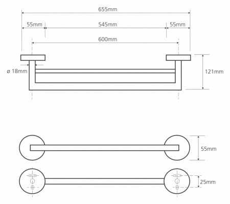 Полотенцедержатель Bemeta Omega 104204052 фото