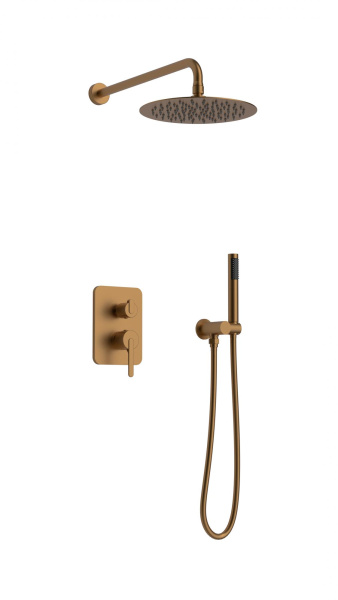 Душевая система скрытого монтажа AltroBagno Unione 040109BC матовая медь фото