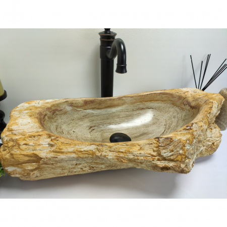Раковина из окаменелого дерева Indo FS-0402 фото