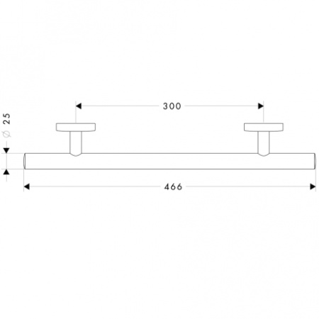 Поручень Hansgrohe Logis 40513000 фото