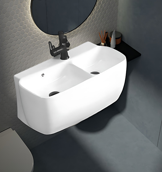 Раковина-моноблок подвесная Cerutti SPA Double Marco CT9282 фото