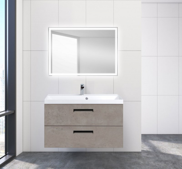 Тумба под раковину Belbagno Aurora AURORA-900-2C-SO-CP Cemento Pallido фото