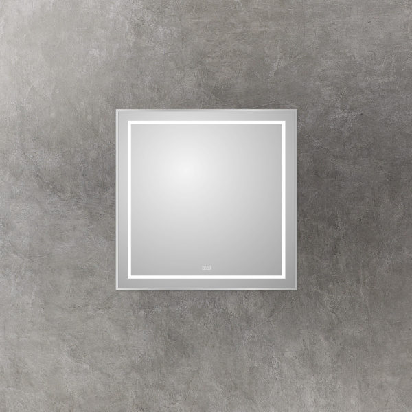 Зеркало с подсветкой, сенсорным выключателем и подогревом BelBagno SPC-KRAFT-900-800-LED-TCH-WARM 90x80 сатин фото