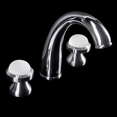 Смеситель для раковины двухвентильный Boheme Satine 277-ST фото