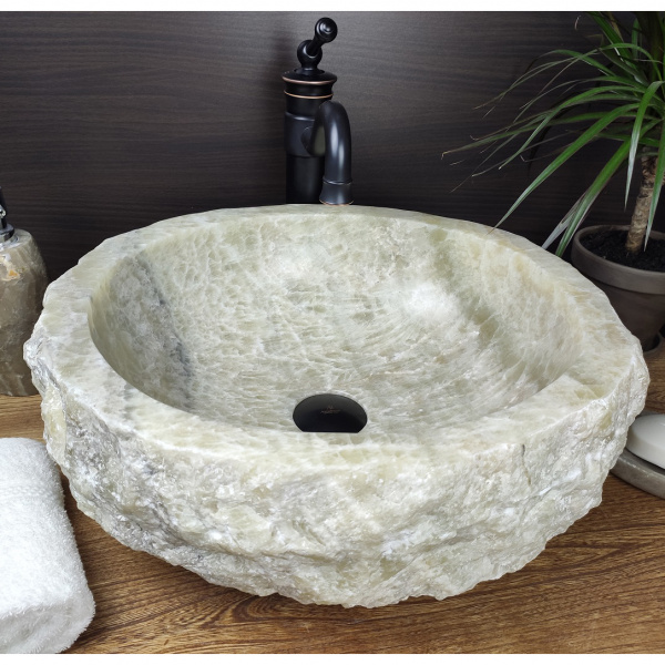 Накладная раковина из оникса Indo Erozy Мультиколор EO-00119 фото