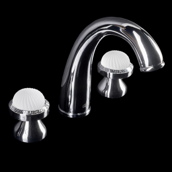 Смеситель для раковины двухвентильный Boheme Satine 277-ST фото