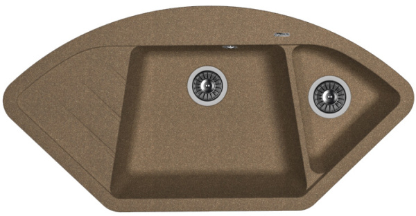 Кухонная мойка ВЕСТА Florentina 20.285.Е1005 коричневый фото