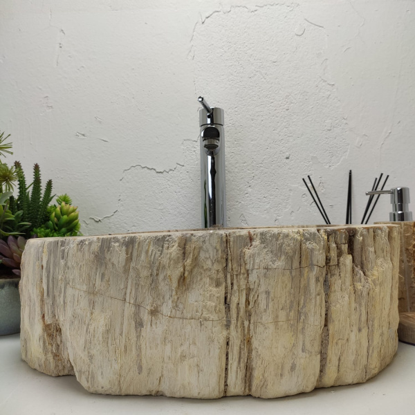 Накладная раковина из окаменелого дерева Fossil Basin OD-01339 (47*38*15) фото