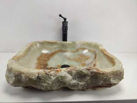 Накладная раковина из оникса Erozy Green Big EO-00859 (63*53*15cм) фото