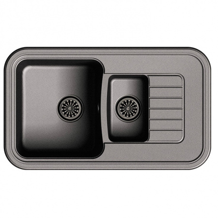 Мойка кухонная Ewigstein Antik A- 60KF черный фото