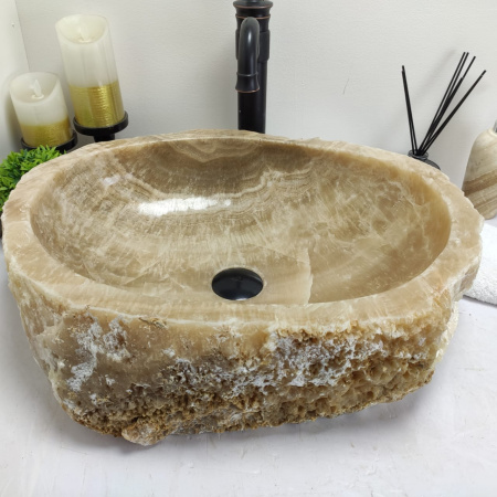 Накладная раковина из оникса Erozy Sunset EO-00518 (56*44*15см) фото