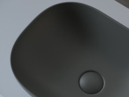 Накладная раковина Ceramica Nova Element CN6009MDH 45x32 темный антрацит матовый фото