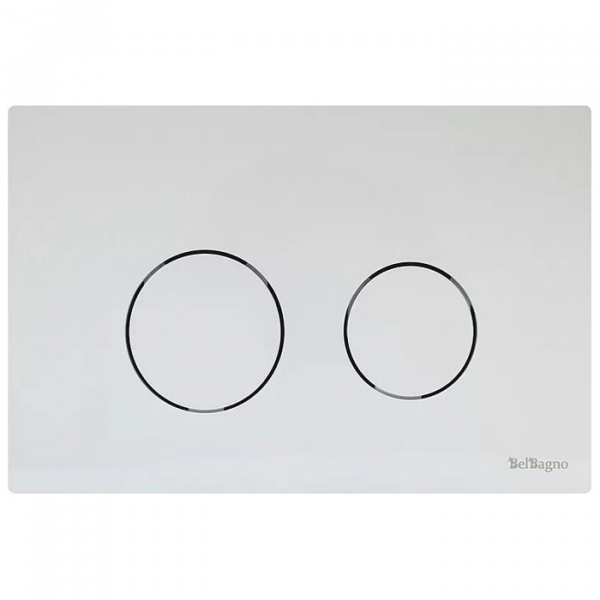 Смывная клавиша BelBagno Twin BB-P57130 белая фото