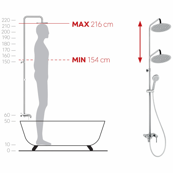 Душевая система Ferro Fiesta NP79-BFI13U Хром фото