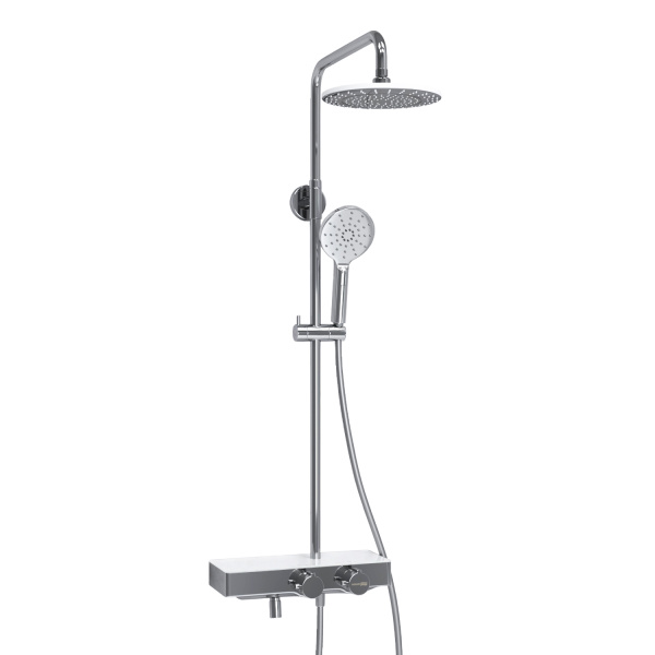 Душевая система (стойка) с термостатом WasserKRAFT Thermo A113.067.127.CH хромоникель фото