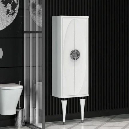 Шкаф-пенал Smile Ибица Z0000013932 белый/хром фото