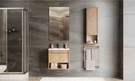 Тумба под раковину Акватон Хоуп 60 1A287201HP6C0 орех фото