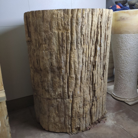 Раковина напольная из окаменелого дерева ODN-01499 (68*55*90) фото