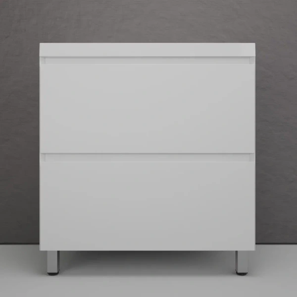 Тумба напольная под раковину Style Line Манхэттен 80 ЛС-00002371 белая матовая фото