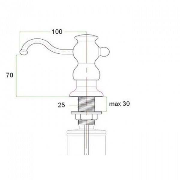 Дозатор Zorg Inox ZR-25 STEEL фото