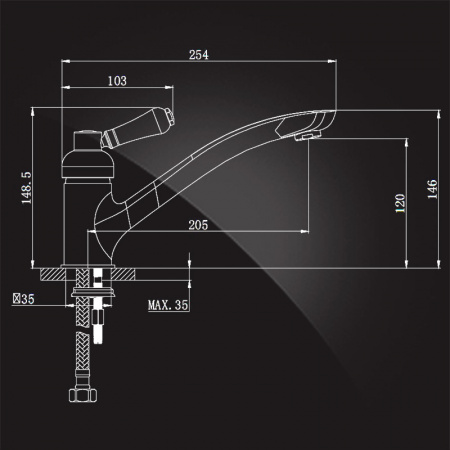 Смеситель для кухни Elghansa Terrakotta 5600586-Bronze фото