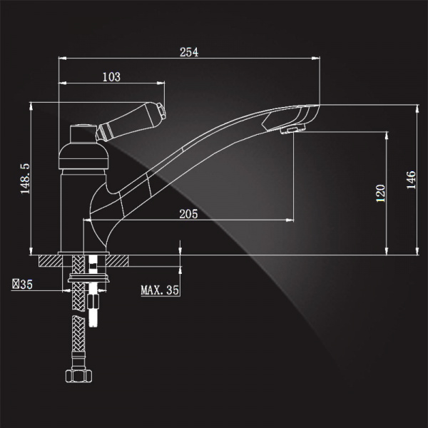Смеситель для кухни Elghansa Terrakotta 5600586-Bronze фото