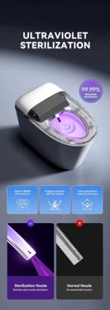 Умный электронный унитаз с функцией биде Santiline SL-5036 фото