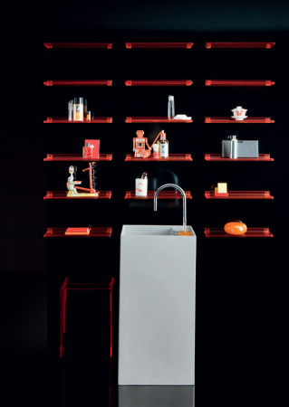 Раковина свободностоящая Laufen Kartell 8.1133.1.000.111.1 со скрытым сливом фото