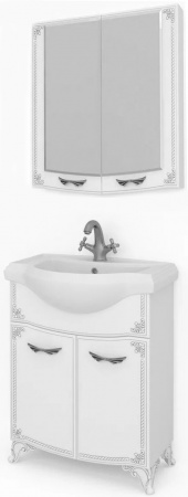 Зеркало-шкаф Kaksa Классик-Д 004109 65 см серебро фото