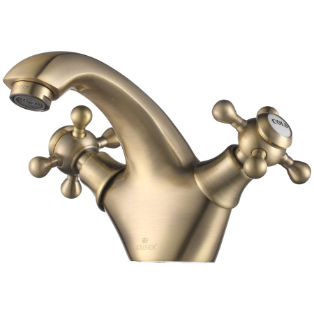 Смеситель для раковины двухвентильный Kaiser Grace 52011-1 бронза фото