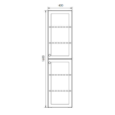 Шкаф-пенал Comforty Ереван-40 серый шёлк 00-00017603CF фото