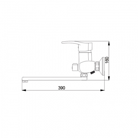 Смеситель для ванны с душем Raiber Zoom R4002 фото