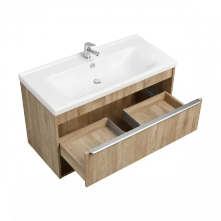 Тумба под раковину Акватон Хоуп 100 1A287401HP6C0 орех фото