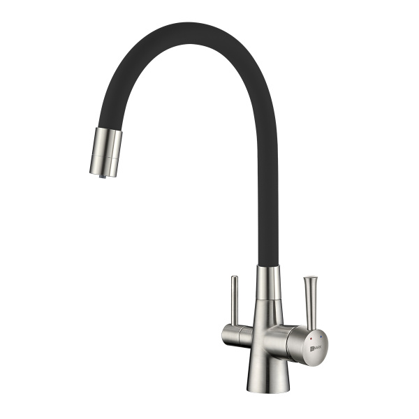 Смеситель для кухни с подключением к фильтру Lemark Comfort LM3075BN-Black фото