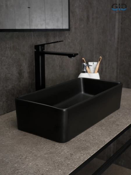Накладная раковина GID Bm1104 53359 46x23 черная матовая фото