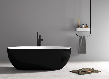 Ванна акриловая Abber AB9241MB 170x80 черная матовая фото