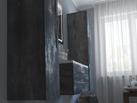 Тумба под раковину Kaksa Кристал 003993 80 см серый фото