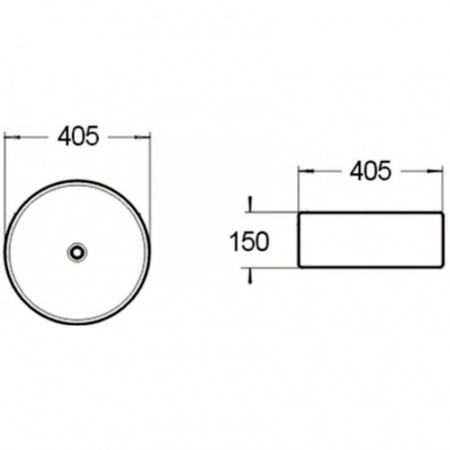 Накладная раковина SantiLine SL-1056 40x40 фото