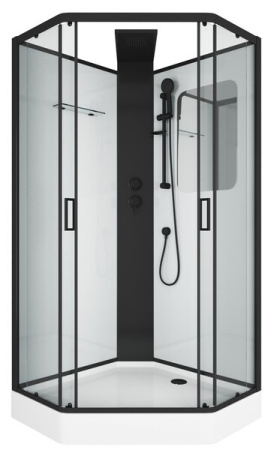 Душевая кабина Grossman Elegans GR250D 100x100 черная фото