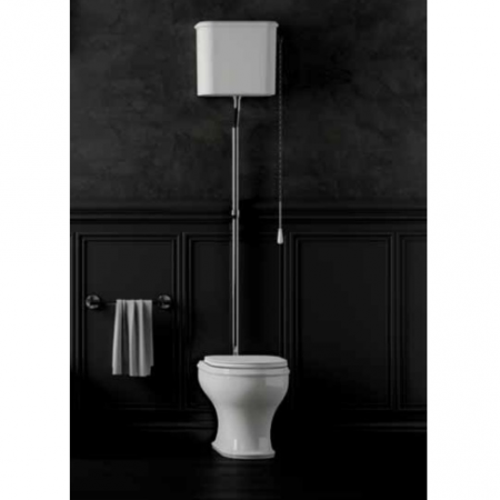 Унитаз напольный с высоким бачком Azzurra Charme CHA100/P bi хром фото