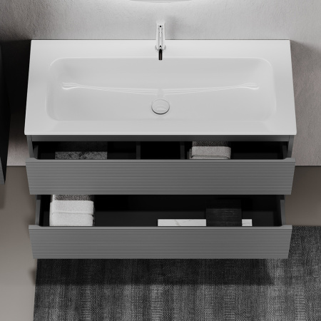 Тумба под раковину Sancos Folk FL80GS Grey soft фото