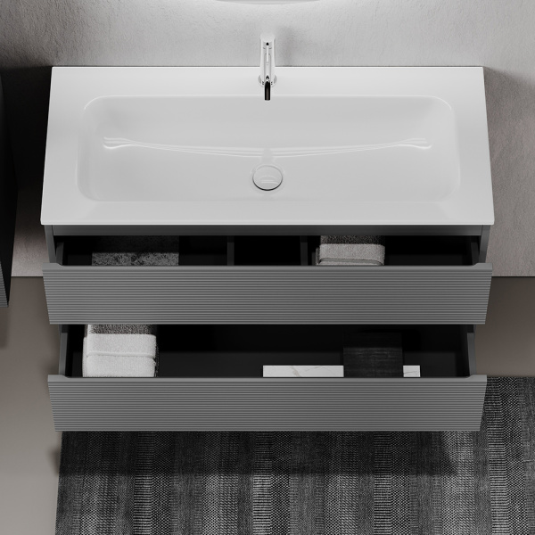 Тумба под раковину Sancos Folk FL80GS Grey soft фото