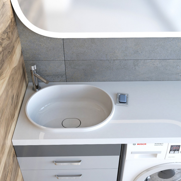 Раковина под стиральную машину Andrea Bruks 4680028070580 L фото