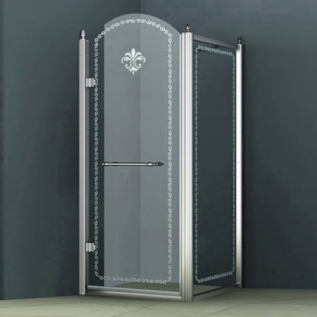 Душевой уголок Cezares Retro RETRO-AH-1-90/100-CP-Cr-L 90х100 хром L фото