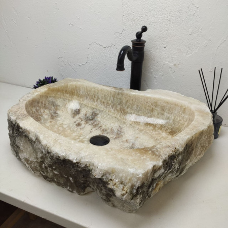 Накладная раковина из оникса Erozy BL EO-01222 (61*50*16) фото