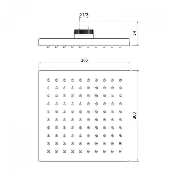 Верхний тропический душ Iddis Built-in Shower Accessories 00220SPi64 фото